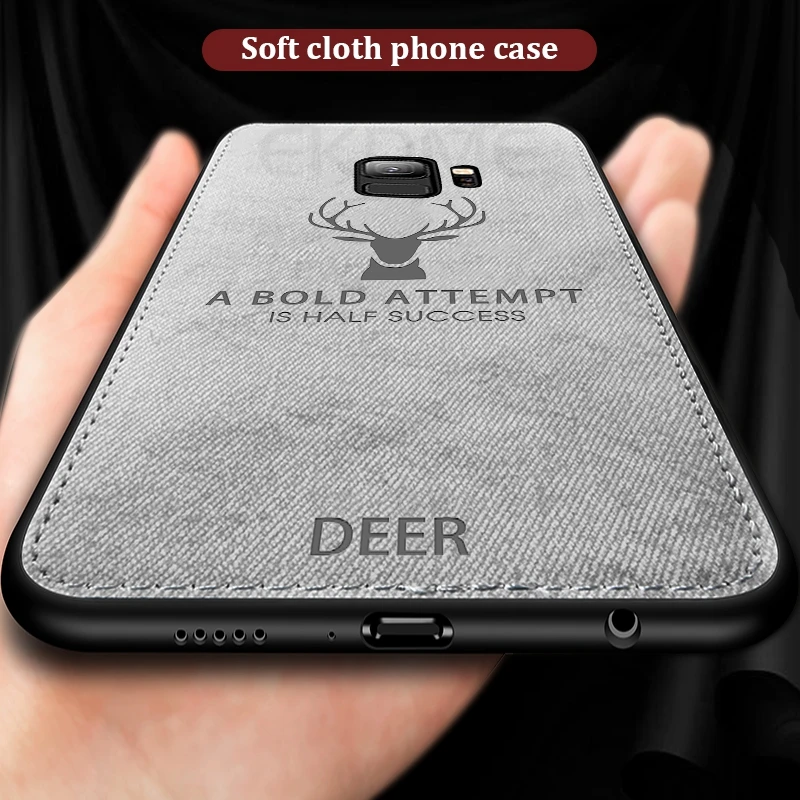Мягкий чехол из ТПУ с рельефным оленем для Samsung Galaxy S10E S10 S8 S9 Plus Note 8 9 A6 A8 J4 J6 A9 Lite 2018 |