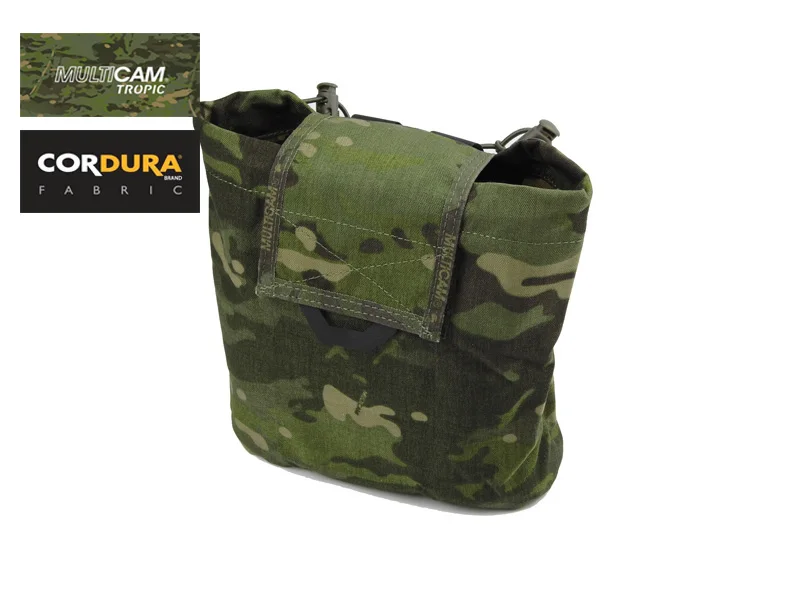 

TMC Fold Up Folding Dump Pouch Genuine Multicam Tropic MOLLE Magazine Dump Pouch Hypalon Straps(SKU050665)
