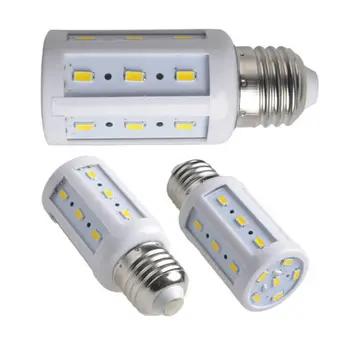 

5630 SMD LED E27 5W Corn Light Bulb Lamp Cool White Warm White 110v 220V Saving Aluminum+ Plastic