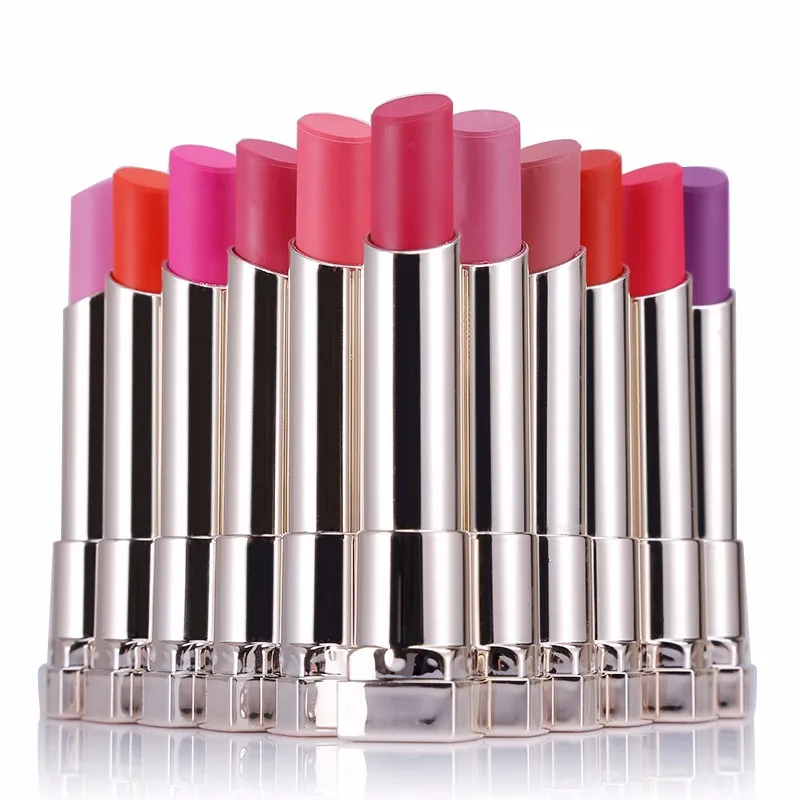

MYG Brand Lipstick Matte Mist Smooth Makeup Nude Lip Stick Beauty 12 Color Waterproof Long-lasting Lip Balm Cosmetics 12pcs