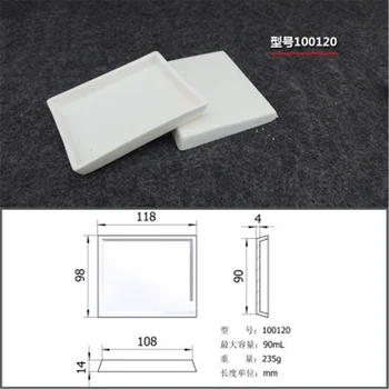 

2pcs/lot 90ml 100120 Al2O3 Thermal Analysis Rectangle Shaped Crucible Alumina Crucible For Thermal Analysis Instrument
