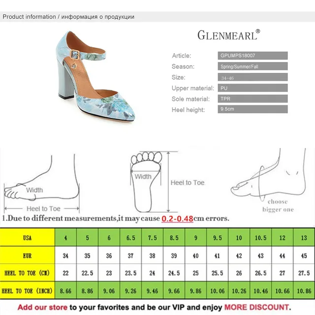 2018 Women Pumps High Heels Woman Shoes Brand Spring Pointed Toe Ankle Strap Pumps Flower Thick Heel Wedding Shoes Plus Size 45