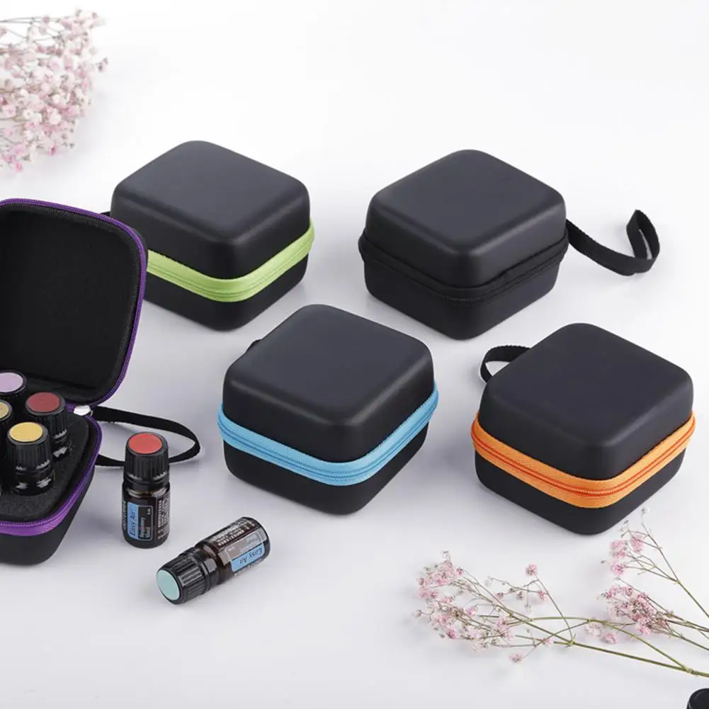 7 وحدات 5 ملليلتر الضروري النفط تخزين حقيبة زجاجات الروائح الحاويات سستة المحمولة صناديق أداة