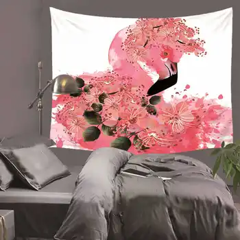 

INS Hot Sold Flamingo Printed Wall Tapestry Colorful World Map Tapestry Mandala Printed Art Tapestries Watercolor Home Decor