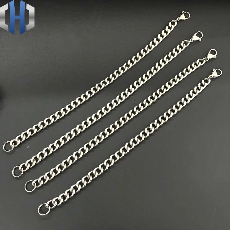 

9.5*260mm Pure Titanium Denim Chain Men And Women Key Chain Key Ring Waist Hanging Creative Car Anti-lost Pet Chain