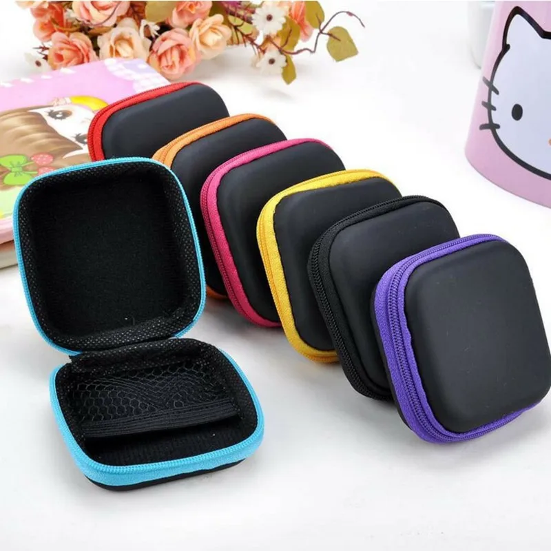 

Earphone Wire Organizer Box Data Line Cables Storage Box Case Container Coin Headphone Protective Box Case Container