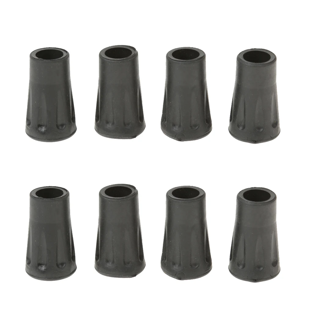 Durable 8pcs Replacement Rubber Tips End for Hiking Stick Walking Trekking Poles 4cm/1.57in