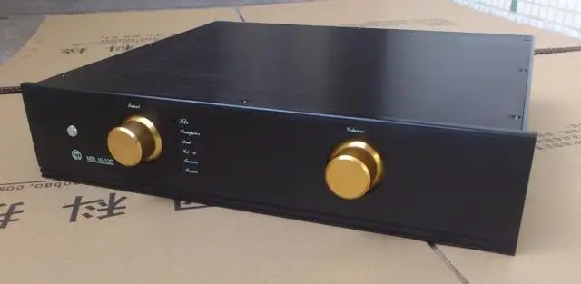 DIY AMP case 430*90*360mm Black All aluminum amplifier chassis /DIY Pre amplifier case / can ...