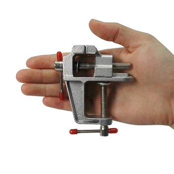

Portable Mini Vise Aluminum Miniature Small Jewelers Hobby Clamp On Table Bench Vise Mini Tool Vice