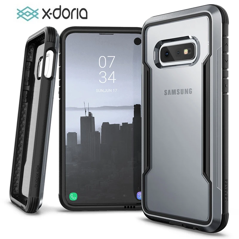 

X-Doria Defense Shield Case For Samsung Galaxy S10e Military Grade Drop Tested Case Cover For Galaxy S10e Aluminum Original Capa