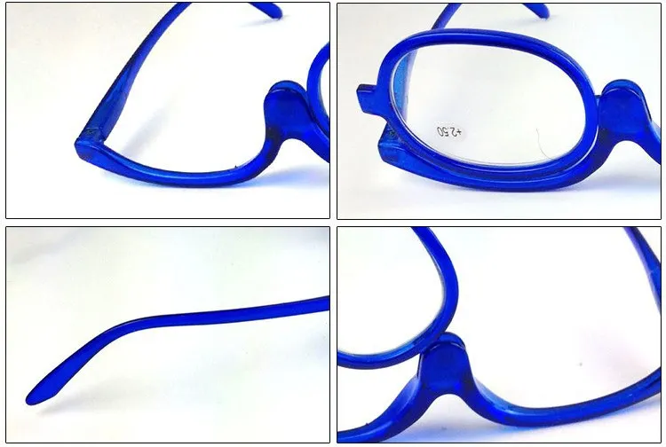 Oulylan вращающийся макияж очки для чтения женские флип-ап увеличительные очки косметические складные очки пресбиопии 1,0 1,5 2,0 4,0