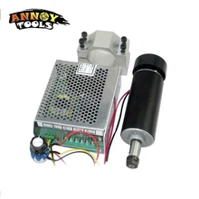 Высокое Качество DIY ER11 высокая скорость DC 500 Вт гравировальный станок шпинделя с кронштейн 52 мм MACH3 ручным управлением скоростью