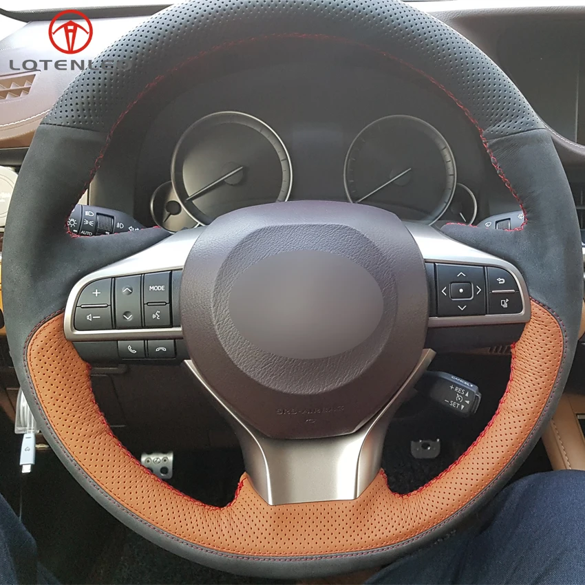 Buy LQTENLEO Black Brown Leather Black Suede Car