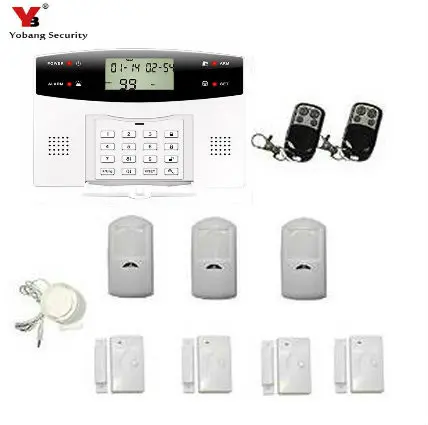 

YoBang Security Russian Spain Ltalian Czech Voice Wireless GSM Alarm System Automatic Dial Security Alert For Burglar Intruders.