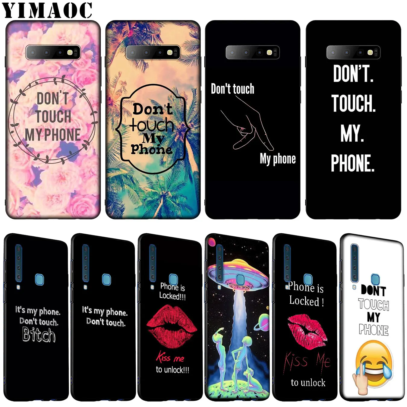 Мягкий силиконовый чехол YIMAOC don't touch для Samsung Galaxy S20 Ultra S10 Lite S9 S8 Plus S6 S7 Edge S10e |