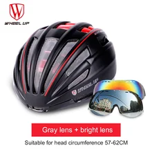 WHEEL UP Cycling Helmet The Bicycle Mtb Bike Helmet Removable Lenses Road Bicycle Helmet With Goggles Bicycle Helmets For Men