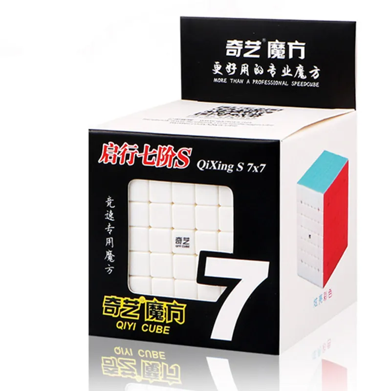 QIYI QiXing S 7x7x7 кубик рубика Magic speed Cube Stickerless Professional Puzzle Cubes головоломка для взрослых плавно поворачивается игрушки для детей