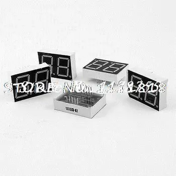 

6pcs Common Anode 2 Bit 7 Seg DIP Digital Tube 0.8" Display Green LED 10-Pin
