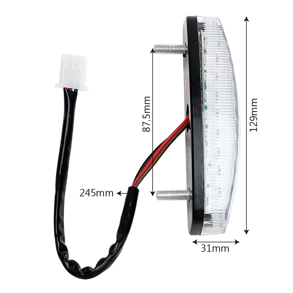 ITimo мото задний тормозной светильник светодиодный задний фонарь красный индикатор лампы для ATV Quad Kart мотоциклетный светильник ing Кафе Racer Универсальный