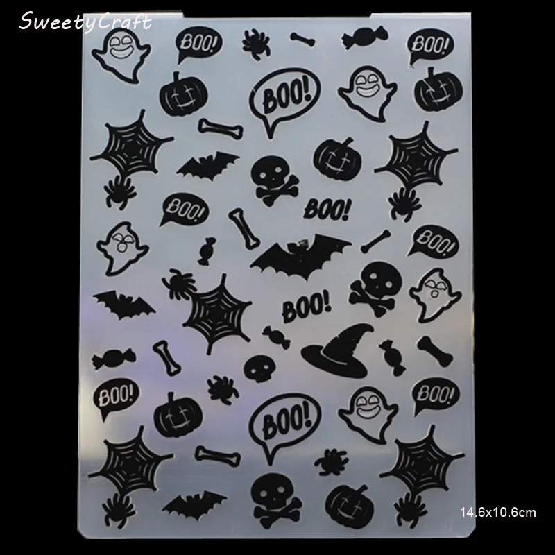 Halloween plastic embossing foler 1