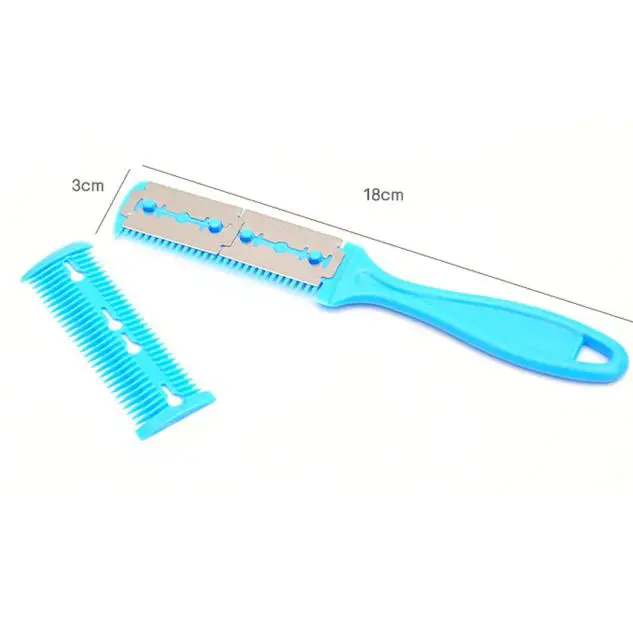 

New fashion Barber Scissor Hair Cut plastic Material Barber Scissor Hair Cut Style Magic Blade Comb Haircut Tool Fine 827