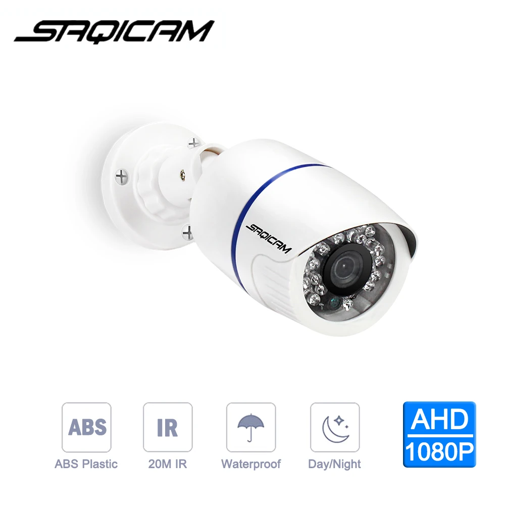 Saqicam 4CH CCTV камера система 1080N AHD DVR 4 шт. 1080P Ночная/дневная наружная цилиндрическая