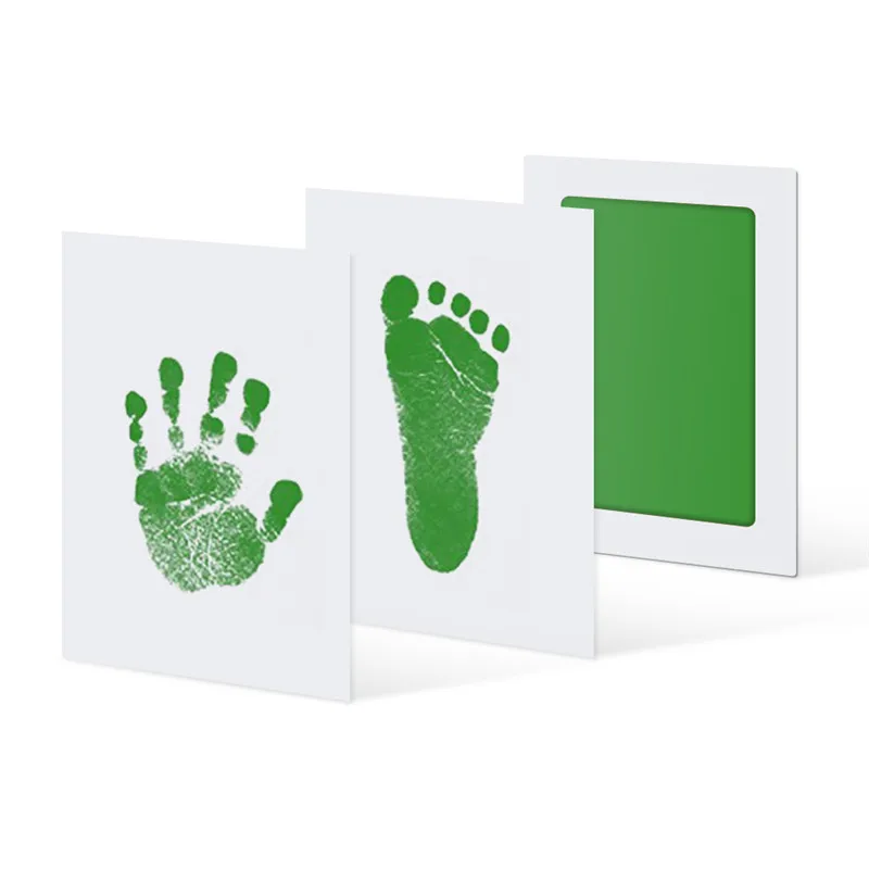 6 Цвета Baby Care нетоксичные Handprint комплект отпечаток след напечатано Детские сувениры для новорожденных Подушки чернила след детская игрушка