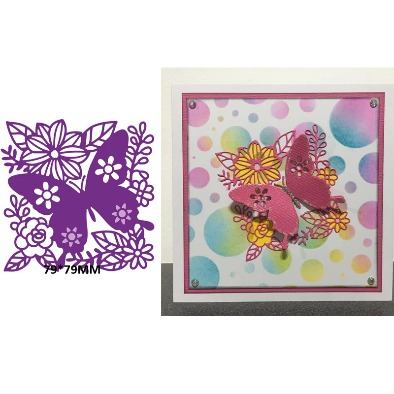 

Floral Butterfly Cutting Dies Scrapbooking Craft Handmade Decoration DIY Card Album Making Template Embossing Die Cut New 2019
