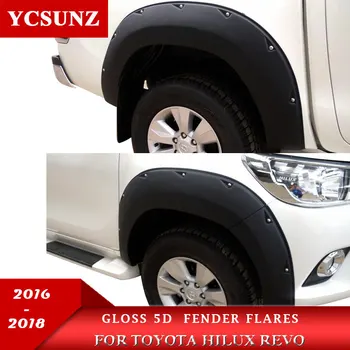 

Mudguards Wheel Arch With Nuts Car Accessories Fender Flares For Toyota Hilux Revo 2016 2017 2018