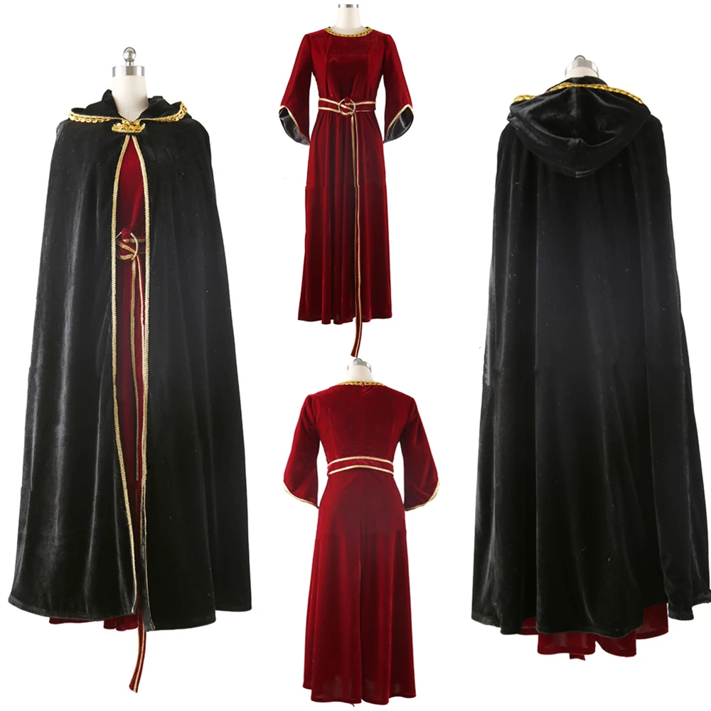 

High Quality Full sets Halloween Rapunzel Mother Gothel Cosplay Costume