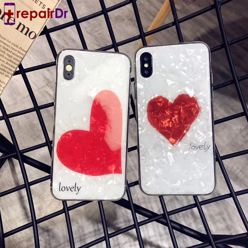 

Fashion Conch Shell Phone Case For iphone 6S Case For Apple iphone X 6 7 8 Plus Back Cover Luxury Lovely Cases Funny Coque