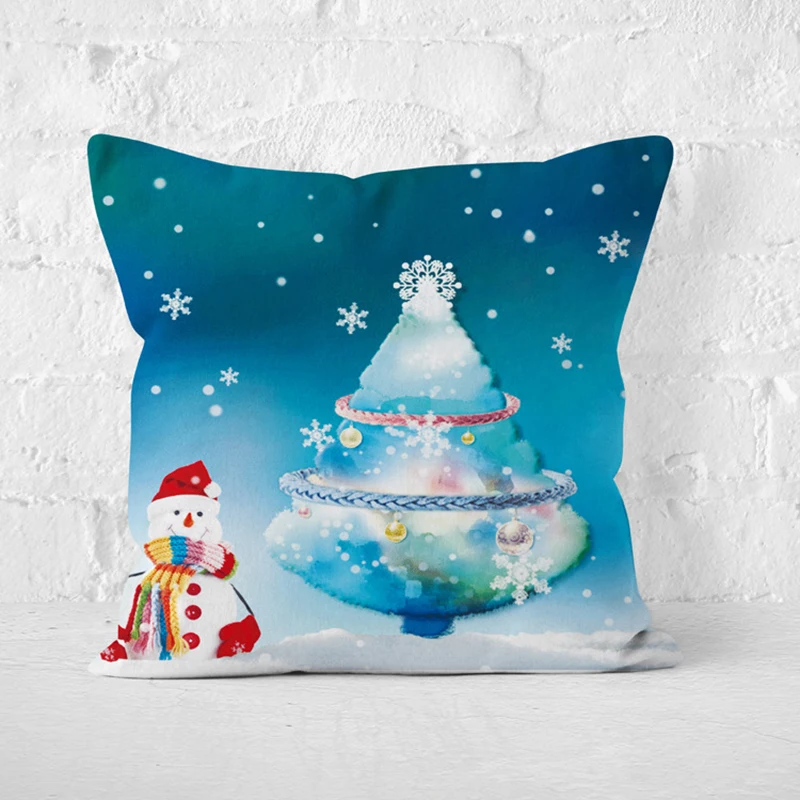 Рождество 45x45 Чехлы для декоративных подушек чехол и cojines decorativos para диван в
