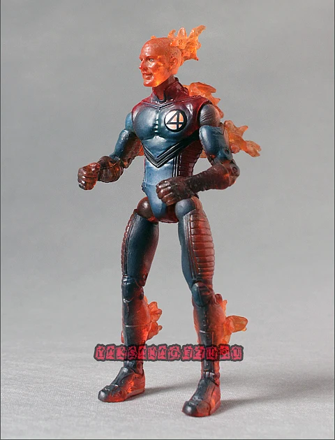 Marvel Universe Fantastic 4 F4 Human Torch Light Blue 3.75 Loose Action Figure