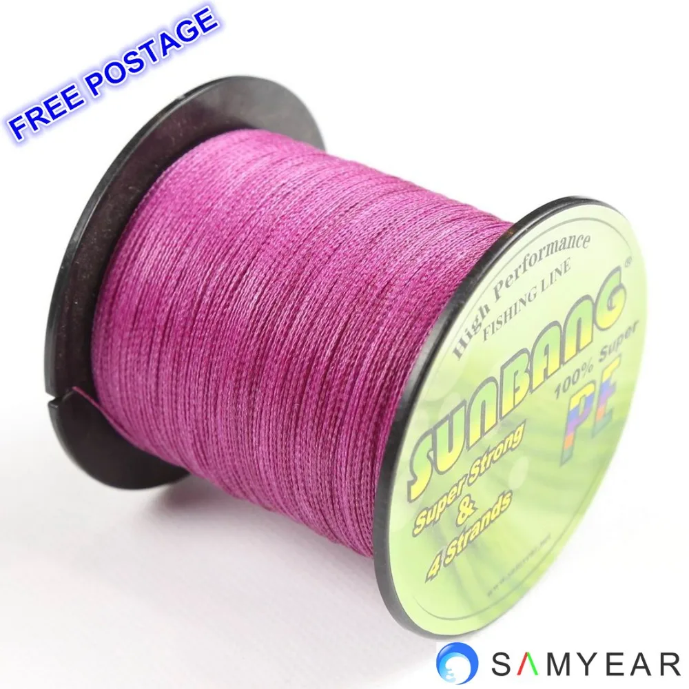 Free Shipping SUNBANG PE Braid Fishing Line 4 strands 40LB 100M PE Braide Steel Fishing Line