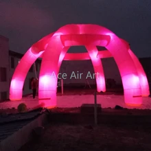 10 м гигантский купол для автопоказа led надувная палатка-паук, купольная структура с изменяемыми лампочками цвета в Прокат
