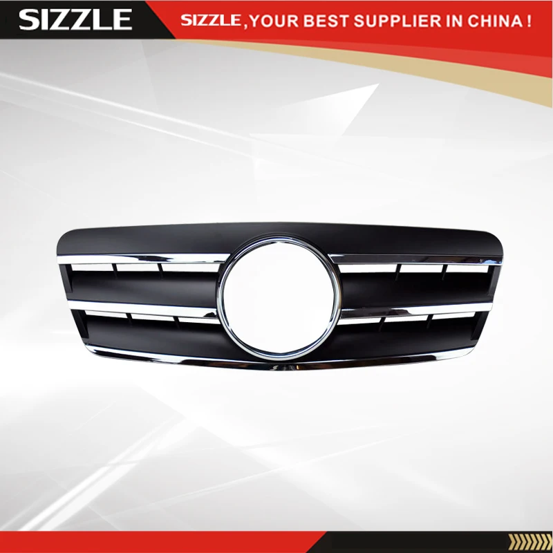 

ABS Plastic Black With Chrome Auto Car Racing Grille Front Bumper Mesh For Mercedes W208 CLK-Class CLK320 1996-2003 CL Style