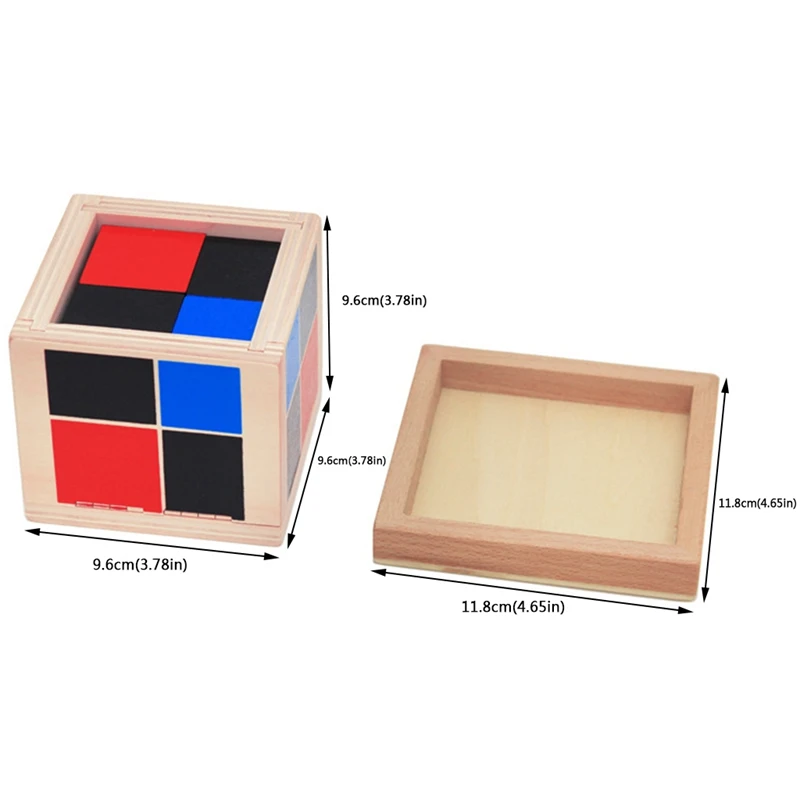 

Kid Montessori Early Learning Algebra Mathematics Binomial Cube Set Wooden Toy
