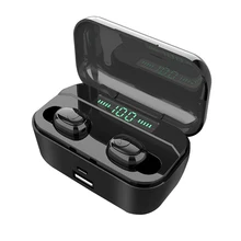 Светодиодный дисплей, стерео наушники, Bluetooth 5,0, беспроводные Bluetooth наушники, наушники, 2200 мАч, внешний аккумулятор, наушники, водонепроницаемые