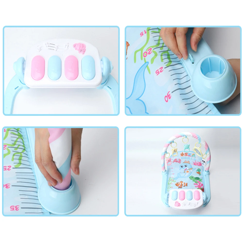 Instrumento de Construção do Corpo para o Bebê Sino do Bebê Pedal Piano Recém-nascido Música Jogo Cobertor Brinquedo Tocando Fitness Atividade Quadro 6 High Quality Brinquedos e hobbies