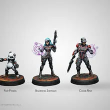 [Loong Way Miniatures] Corvus Belli Infinity 0474 TUNGUSKA INTERVENTORS 32 мм Металлические Миниатюрные