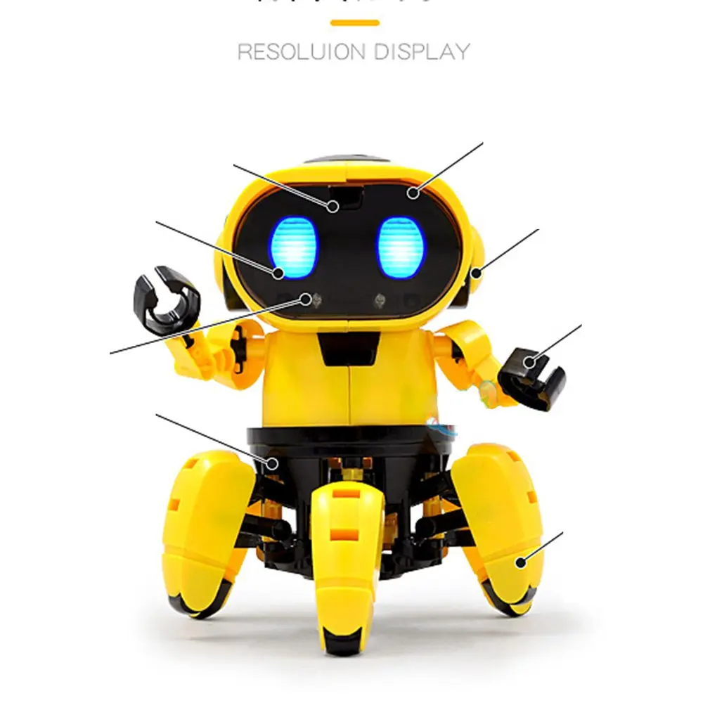 

Creative Six-legged Robot Electric Toy Infrared Obstacle Avoidance Gesture Sensing Robot For Children Gift Robot Toy