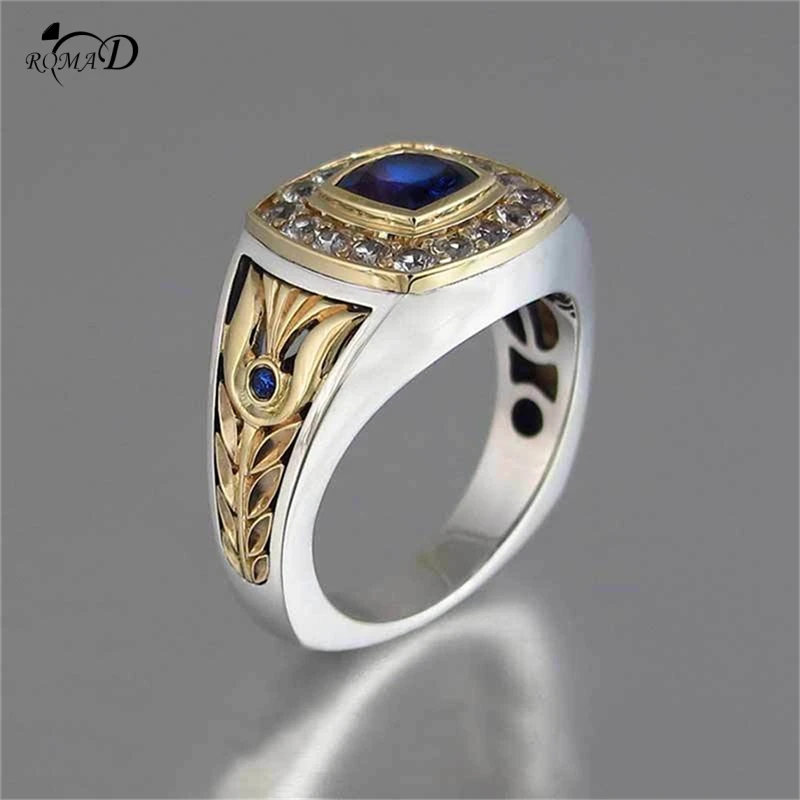 

CZ Stone Men's Rings Punk Style 316L Alloy Copper Ring for Men Jewelry High Quality Men's Ring With Crystal A40
