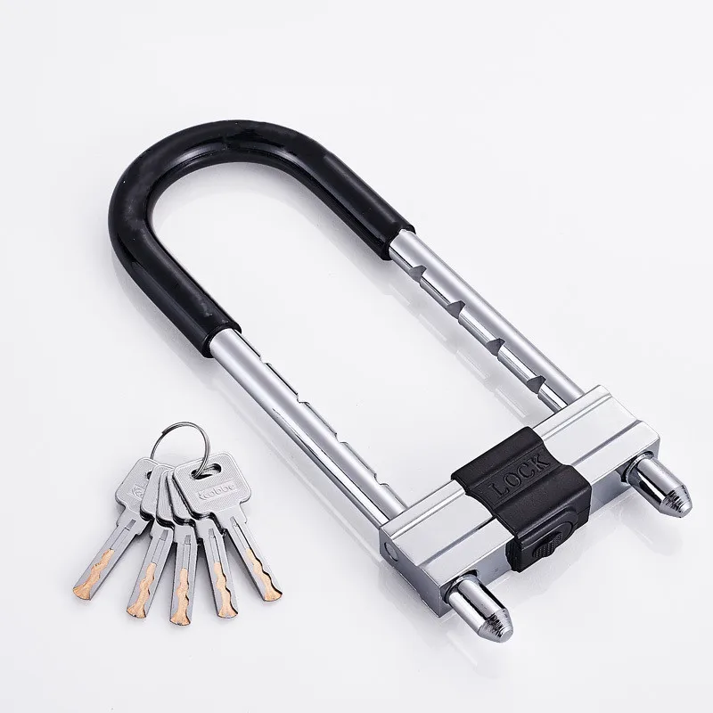 Anti Theft Alloy Steel U Shape Lock Padlock Sliding Double Door