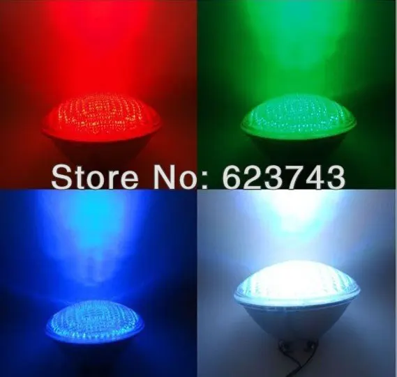 5 unids par56 RGB LED Piscina luz 24 W 351led fuente lámpara subacuática IP68 luz de la piscina ac12v + control remoto