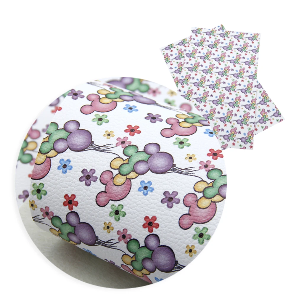 

20*34cm Litchi Animal Girl Printed Artificial Synthetic Leather For Hair Bow DIY Projects Handbag Shoes,1Yc7046