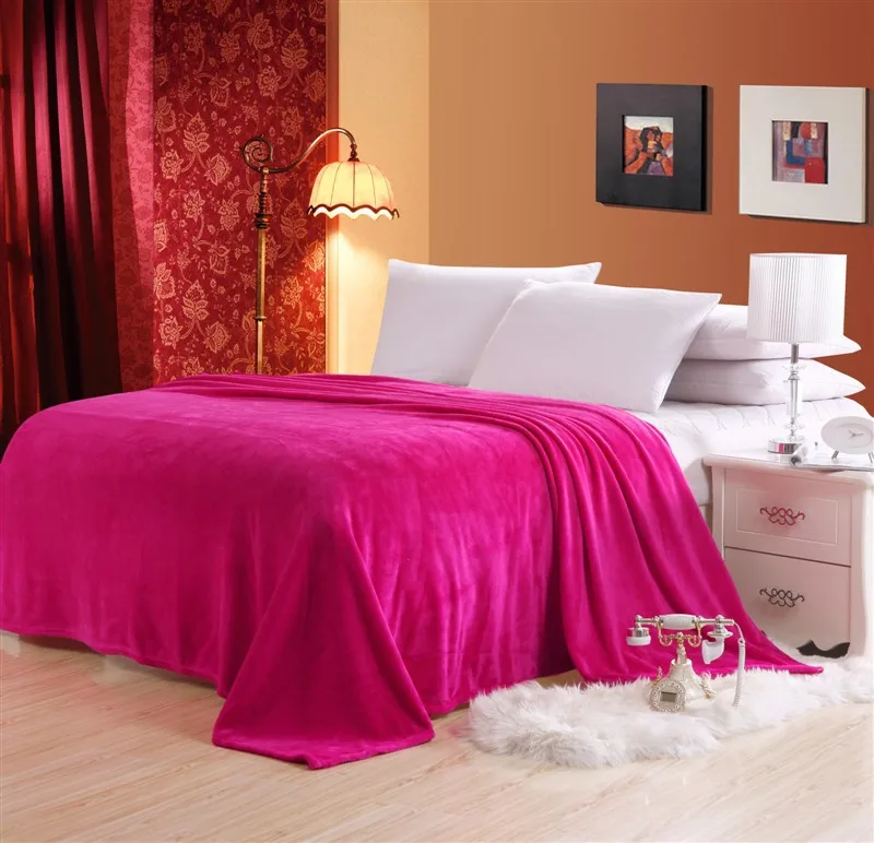 Горячее предложение, домашний текстиль, Фланелевое утяжеленное одеяло, супер теплое мягкое одеяло, s плед на диван/кровать/дорожное лоскутное одноцветное покрывало