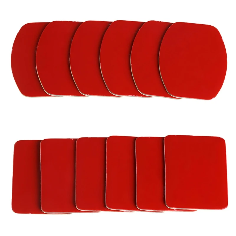 

OOTDTY New 12pcs Flat Curved Helmet Mount Adhesive Pads For Gopro HD Hero 1 2 3 3+