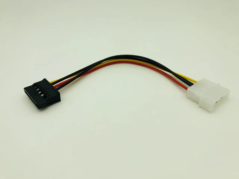 5PCS IDE to Serial ATA SATA Power Cable SATA HDD Hard Drive Power Adapter Cable Cord 15Pin SATA to 4Pin IDE Power for BTC Mining