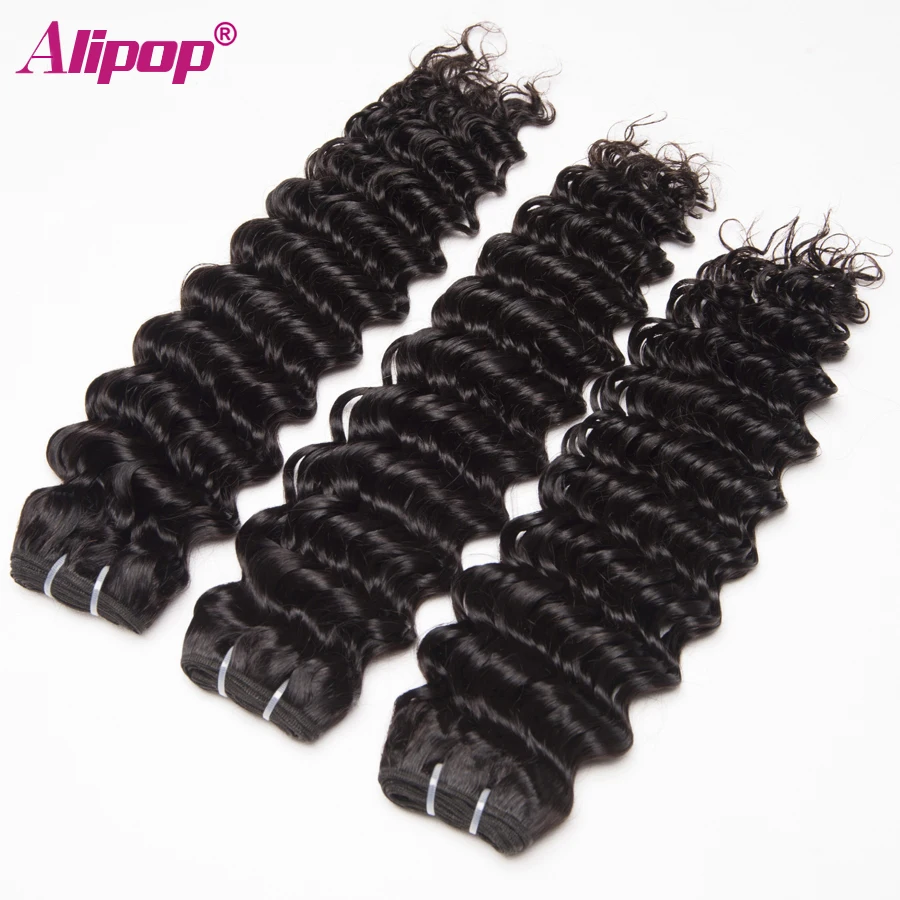 ALIPOP Malaysian Deep Wave 360 lace Frontal closure With Bundles Remy Human Hair Bundles With Closure Pre Plucked with baby Hair (3)