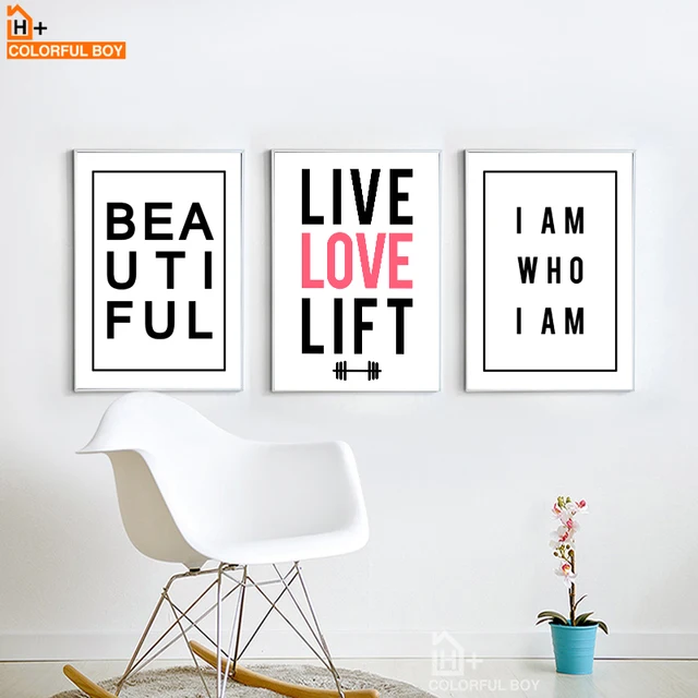 Love Quotes On Canvas Adorable Colorfulboy Wall Art Posters And Prints Modern Minimalism Love Love Quotes On Canvas Interesting Colorfulboy Wall Art Posters And Prints Modern Minimalism Love